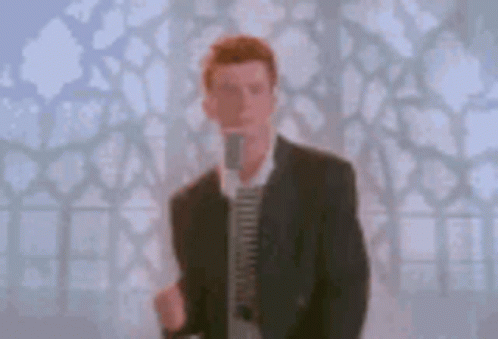 rick astley dancing. Older meme songs shrine.